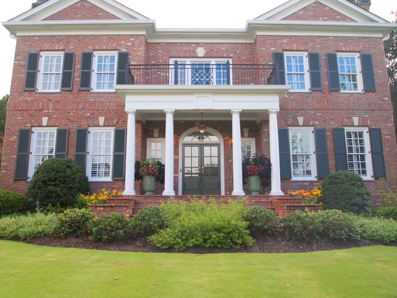 Porch landscape johns creek